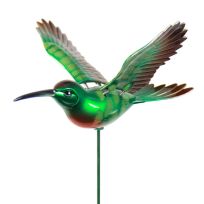 Exhart 4 IN WindyWings Ruby Red Throat Hummingbird in Shelf Display, Assorted, 05838