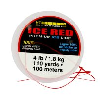HT Ice Red Fishing Line, 4# Test, BRL-4, 110 YD