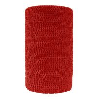 Andover Healthcare PowerFlex Equine Bandage, 3840RD-018, Red, 4 IN x 5 YD