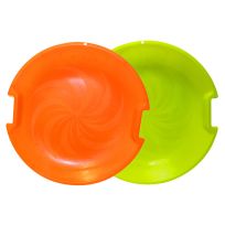 ESP 26 IN Day Glow Super V Saucer Disc Sled, 1155, Neon Lime