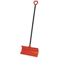 Bigfoot 21 IN Roller Snow Shovel, Metal Handle, 1219D