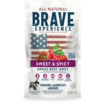 Brave Experience All Natural  Angus Beef Jerky - Sweet & Spicy, WM721, 3 OZ