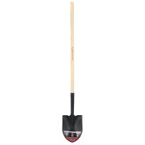 Black Diamond 48 IN Wood Long Handle Round Point Shovel, BDRPS206MS