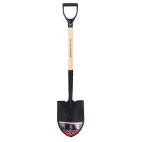Black Diamond 31 IN Wood D-Handle Round Point Shovel, BDRPS207MS