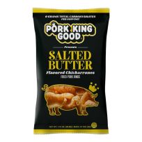 Pork King Good Pork Rind, Salted Butter, 12PK-BUTT, 1.75 OZ