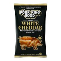 Pork King Good Pork Rind, White Cheddar, 12PK-WC, 1.75 OZ