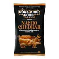 Pork King Good Pork Rind, Nacho Cheddar, 12PK-NC, 1.75 OZ