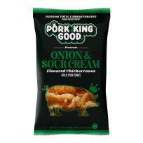 Pork King Good Pork Rind, Onion & Sour Cream, 12PK-OSC, 1.75 OZ