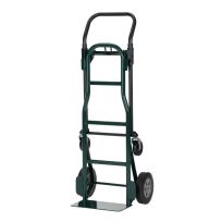 Harper Convertible Hand Truck with 8 IN Solid Rubber Wheels and 3 IN Casters, JDCSA8543