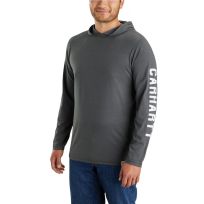 Carhartt Men's FORCE® Relaxed Fit Midweight Long-Sleeve Logo Graphic Hooded T-Shirt