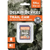 Delkin Devices 64GB Trail Cam SD Memory Card, DDSDTRL-64GB