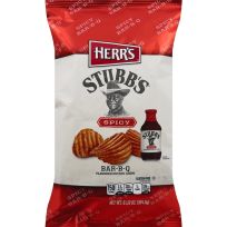 HERR'S Stubb's Spicy BAR-B-Q Potato Chips, 6408, 6.5 OZ