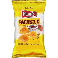 HERR'S Barbecue Flavored Potato Chips, 6054, 7 OZ