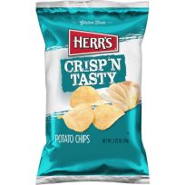 HERR'S Crisp'N Tasty Regular Potato Chips, 6537, 2.5 OZ