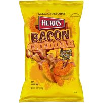 HERR'S Bacon Cheddar Flavored Cheese Curls, 6648, 6 OZ