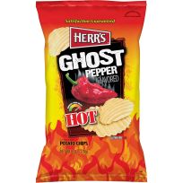 HERR'S Ghost Pepper Flavored Ripple Potato Chips, 7550, 6 OZ