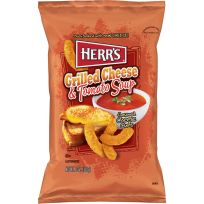 HERR'S Grilled Cheese Tomato Soup Flavored Cheese Curls, 6649, 6 OZ