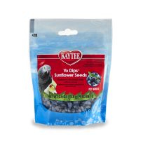 Kaytee Blueberry Flavor Yo Dipped Sunflower Seeds for All Pet Birds, 100037210, 2.5 OZ Bag