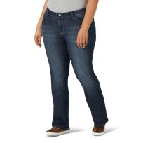 Wrangler Women's Plus Size Boot Cut Jean Mid Rise
