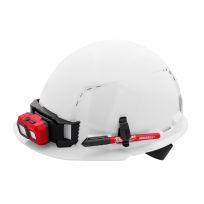Milwaukee Tool BOLT™ White Front Brim Vented Hard Hat with 4pt Ratcheting Suspension, 48-73-1200