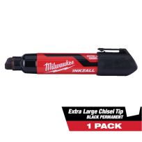 Milwaukee Tool INKZALL™ Extra Large Chisel Tip Black Marker, 48-22-3260