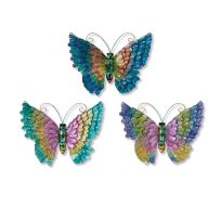 Gerson International 19.5 IN Metal Butterfly Wall Decor, Assorted, 2473610