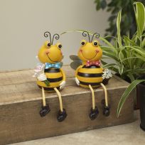 Gerson International 4.5 IN Resin Bee Shelf Sitter, Assorted, 2513310