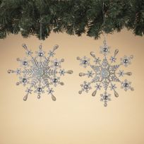 Gerson International 7.8 IN Wire Snowflake Ornament, Assorted, 2663090