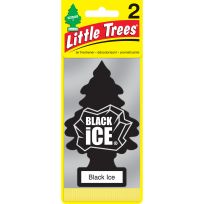Little Trees Air Freshener, Black Ice, 2-Pack, U2S-22055