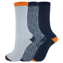 Dickies Soft Poly Cable Crew Socks, I315001M-458, Light Blue, 9 - 11
