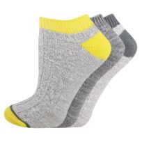 Dickies Soft Poly Textured No Show Socks, I321004-039, Grey, 9 - 11