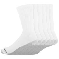 Dickies Dri-Tech Ultra Light Crew Socks, I611030-100, White, 10 - 13