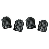 Slime Black Plastic Tire Valve Caps, 4-Pack, 22049