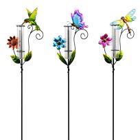 Alpine Insects & Hummingbird Rain Gauge Stake, Assorted, LJJ798A