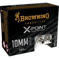 Browning 10mm - X-Point Defense, 180 Grain Ammo, 20-Round, B191700102