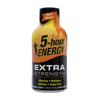 5-Hour Energy Extra Strength Shot, Peach Mango, 758124, 1.93 OZ