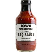 Iowa Smokehouse Sweet Honey BBQ Sauce, IS-BBQH, 19 OZ