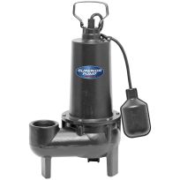 Superior 1/2 HP Cast Iron Sewage Pump with Tethered Float Switch, 93501