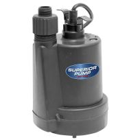 Superior 1/4 HP Thermoplastic Submersible Utility Pump, 91250