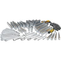 DEWALT Mechanics Tool Set - 1/4 IN, 3/8 IN, 1/2 IN Drive Tools and Combo Wrenches, DWMT45341