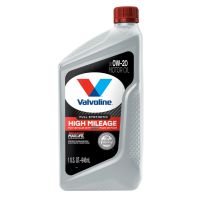 Valvoline Full Synthetic High Mileage Motor Oil, SAE 0W-20, 852400, 1 Quart