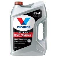 Valvoline Full Synthetic High Mileage Motor Oil, SAE 0W-20, 881168, 5 Quart