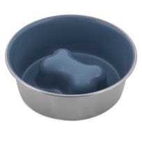 Petmate Stainless Steel Slow Feed Bowl, 34155