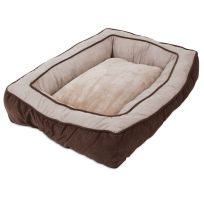 Snoozzy Chevron Chenille Bumper Bed, 7075812, Chocolate