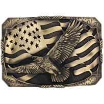 Montana Silversmiths Forever Free Heritage Attitude Belt Buckle, A947C