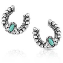 Montana Silversmiths Lucky Roads Turquoise Earrings, ER5467
