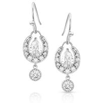 Montana Silversmiths Frozen Dew Drops Crystal Earrings, ER5473