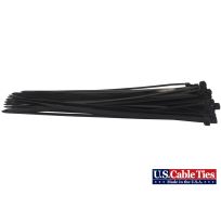 US Cable Ties Commercial Duty Cable Ties, 50-Pack, CD18B50, Black, 18 IN
