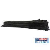 US Cable Ties Heavy Duty Frosty Ties, 100-Pack, FHD15B100, Black, 15 IN
