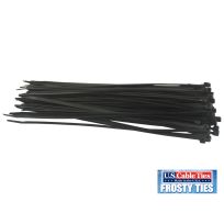 US Cable Ties Heavy Duty Frosty Ties, 100-Pack, FSD11B100, Black, 11 IN